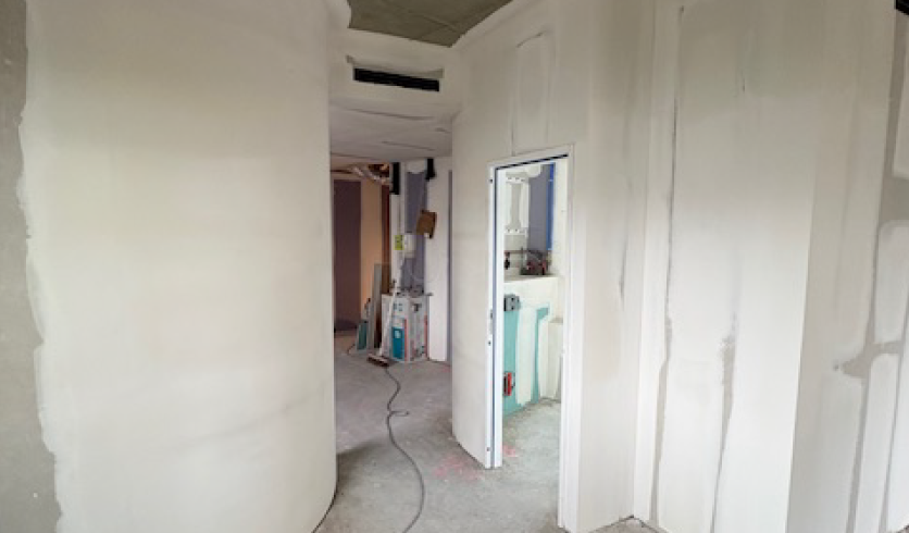 Structure d'ossature métallique pour cloisons de bureau à Biarritz, réalisée par AIZPURU ENEKO