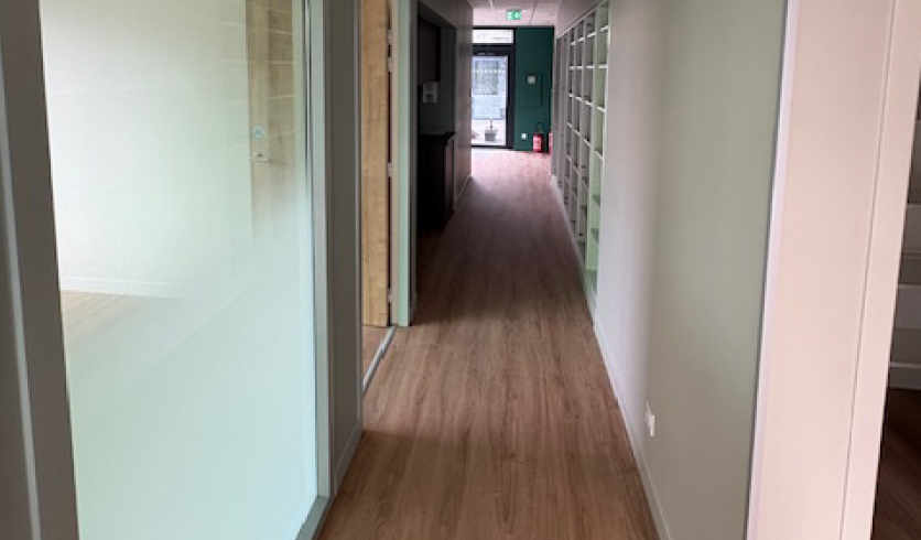 Finitions soignées sur plafond décoratif après travaux de plâtrerie sèche traditionnelle